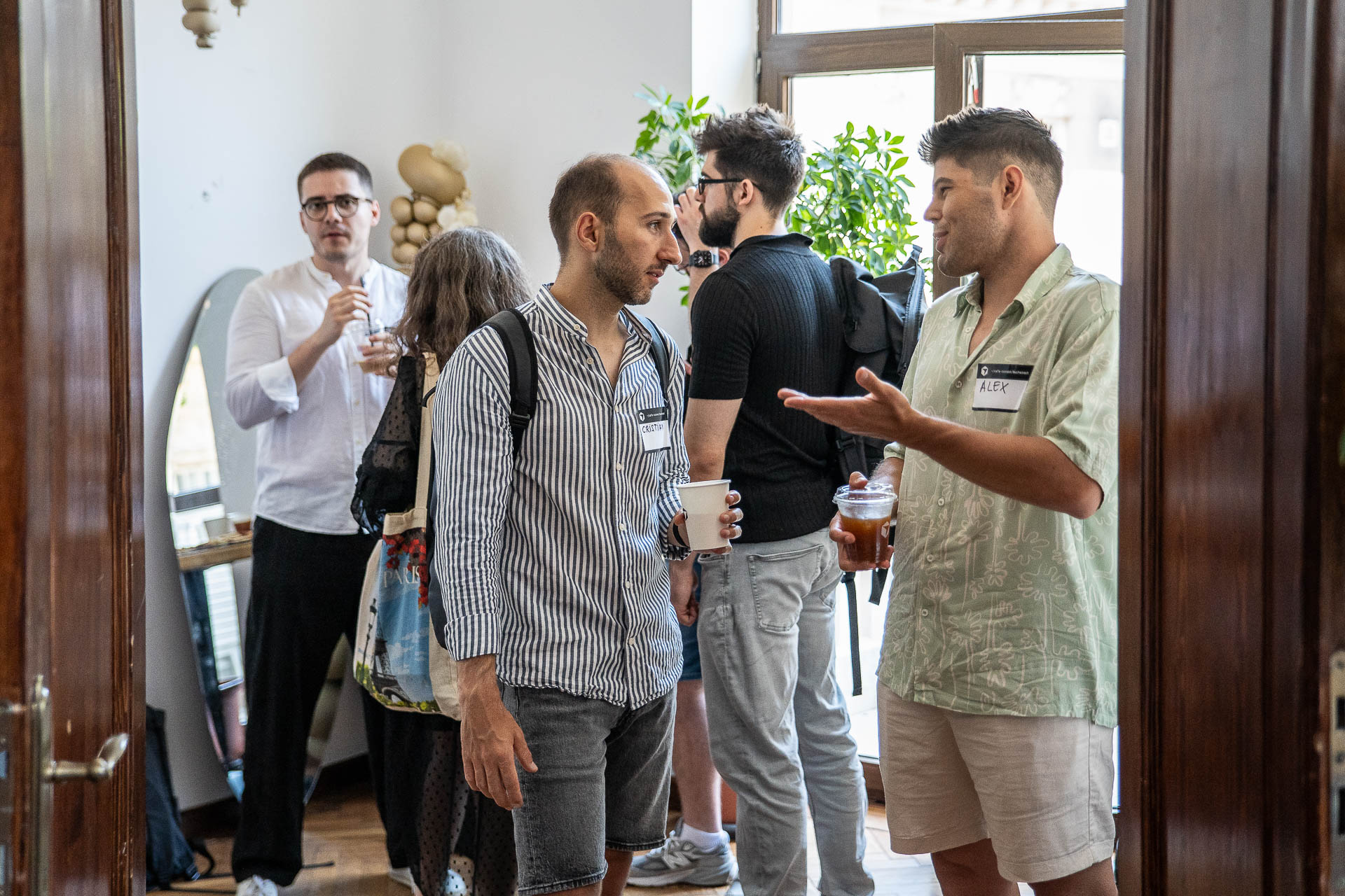 Cursor meetup attendees in discussion